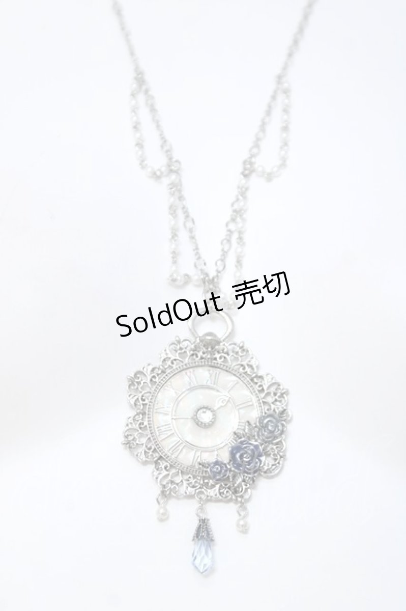 画像1: axes femme / 懐中時計モチーフネックレス  シルバー Y-26-05-17-001-AX-AC-SZ-ZY (1)