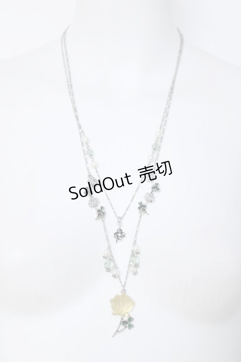 画像2: axes femme / 白詰草3WAYネックレス  ホワイト Y-26-05-17-004-AX-AC-SZ-ZY (2)