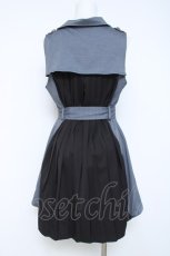 画像3: axes femme POETIQUE / バックプリーツロングベスト M ブルー Y-26-05-17-032-AX-TO-SZ-ZY (3)