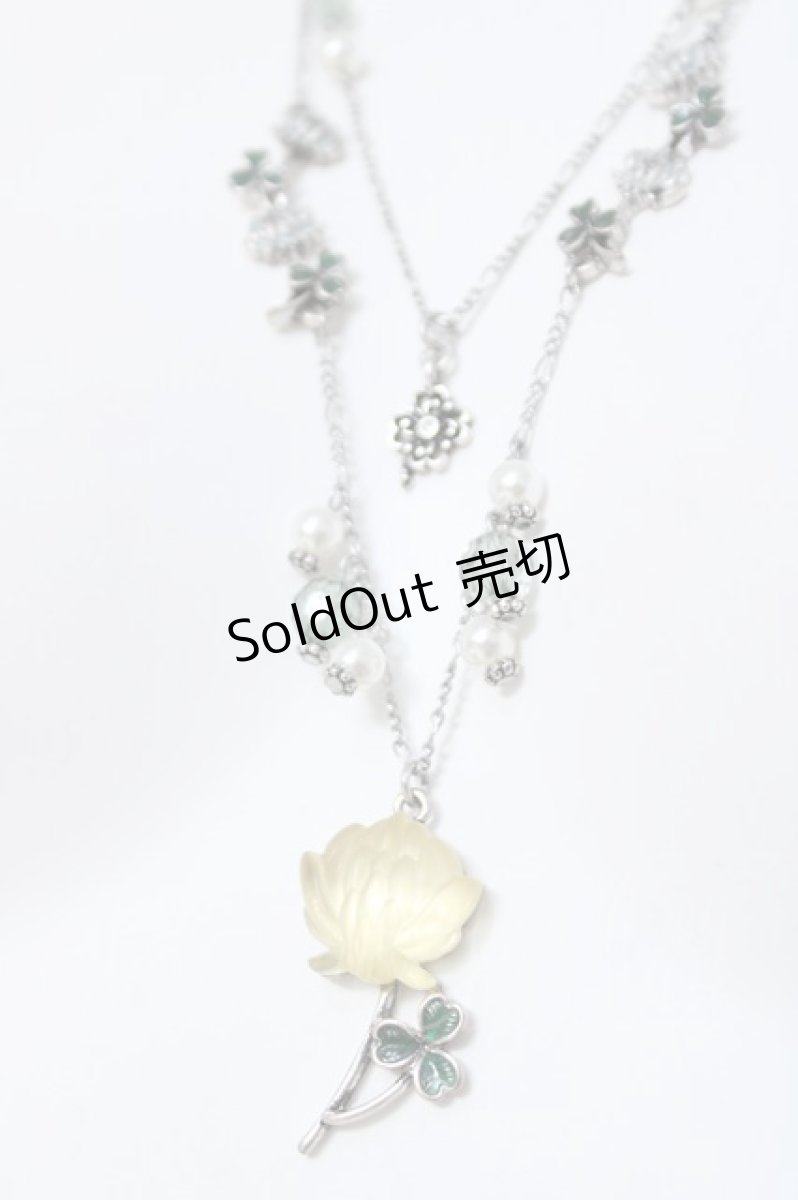 画像3: axes femme / 白詰草3WAYネックレス  ホワイト Y-26-05-17-004-AX-AC-SZ-ZY (3)
