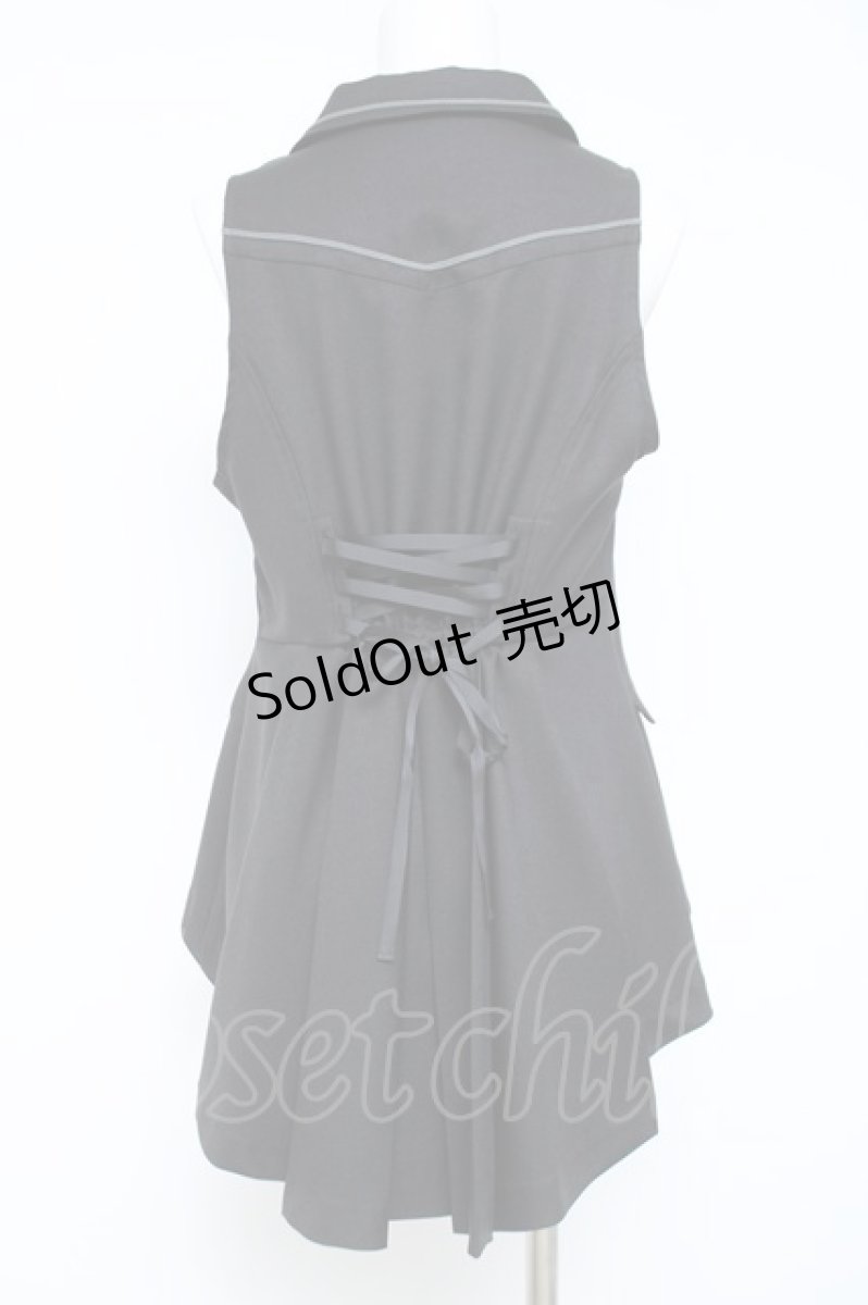 画像3: axes femme POETIQUE / フィッシュテールベスト M 黒 Y-26-05-17-033-AX-TO-SZ-ZY (3)