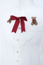 画像3: Amavel / Heart Bear Chocolate ブラウス F ボルドー Y-26-05-17-036-CA-BL-SZ-ZY (3)