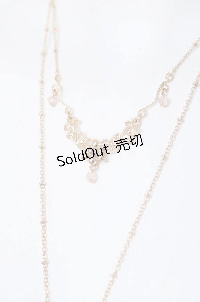 画像2: axes femme / 花封入モチーフネックレス  アカ Y-26-05-17-005-AX-AC-SZ-ZY (2)