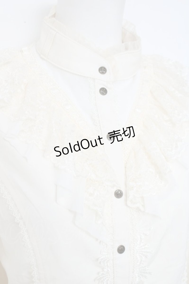 画像5: Ozz oneste / レーシー姫袖ブラウス  アイボリー Y-26-05-17-046-OO-TO-SZ-ZY (5)