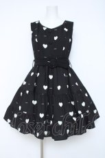 画像1: mille fille closet by LODISPOTTO / RetroFrenchハートワンピース M 黒 Y-26-05-17-057-LO-OP-SZ-ZY (1)