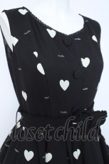 画像4: mille fille closet by LODISPOTTO / RetroFrenchハートワンピース M 黒 Y-26-05-17-057-LO-OP-SZ-ZY (4)