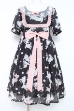 画像1: Doll Paradise / Ribbon&Catワンピース M 黒 Y-26-05-17-066-LO-OP-SZ-ZY (1)