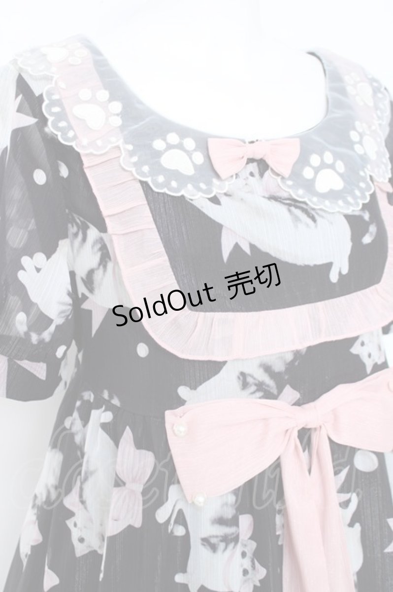 画像4: Doll Paradise / Ribbon&Catワンピース M 黒 Y-26-05-17-066-LO-OP-SZ-ZY (4)