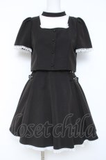 画像1: Rojita / チョーカーネックWベルトワンピース M 黒 Y-26-05-17-067-LO-OP-SZ-ZY (1)