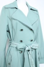 画像4: axes femme / ダブルブレストトレンチコート M グリーン Y-26-05-17-068-AX-CO-SZ-ZY (4)