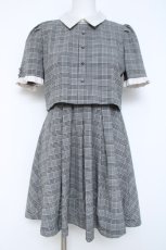 画像1: Rojita / ホワイトカラーワンピース M グレー Y-26-05-17-070-LO-OP-SZ-ZY (1)