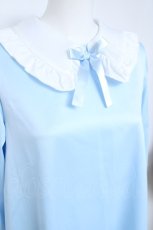 画像5: Nile Perch / フリルワンピース  サックス Y-26-05-17-073-LO-OP-SZ-ZY (5)