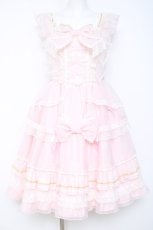 画像1: Angelic Pretty / Cutie Ribbon Princessジャンパースカート  ピンク Y-26-05-17-076-AP-OP-AS-ZY (1)