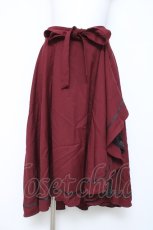 画像1: axes femme / ラッフルフリルスカート  ワイン Y-26-05-17-079-AX-SK-SZ-ZY (1)
