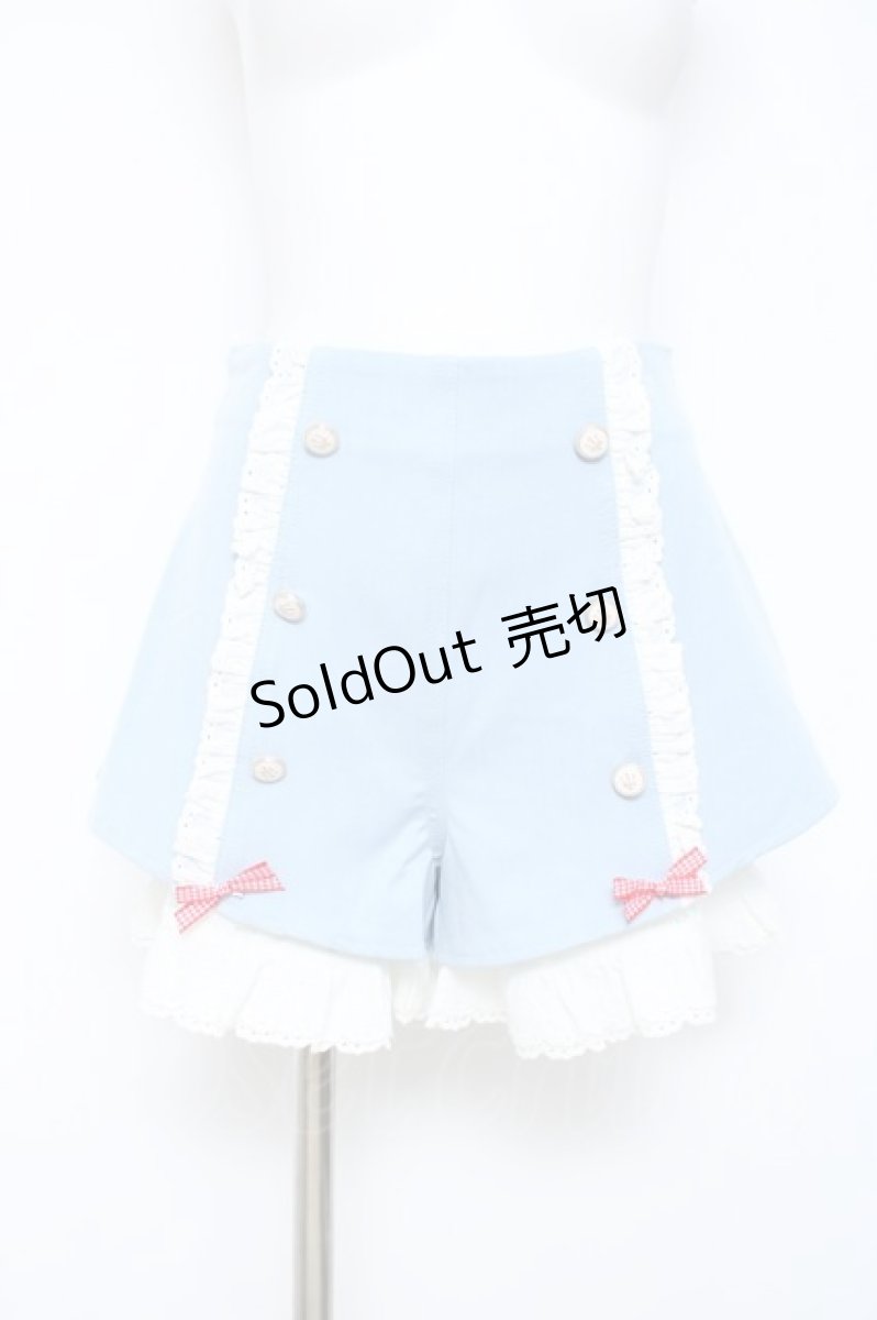 画像1: Jnorii（Bobon21) / ハート型ポケットレースONショートパンツ M デニムブルー Y-26-05-17-089-LO-PA-SZ-ZI (1)