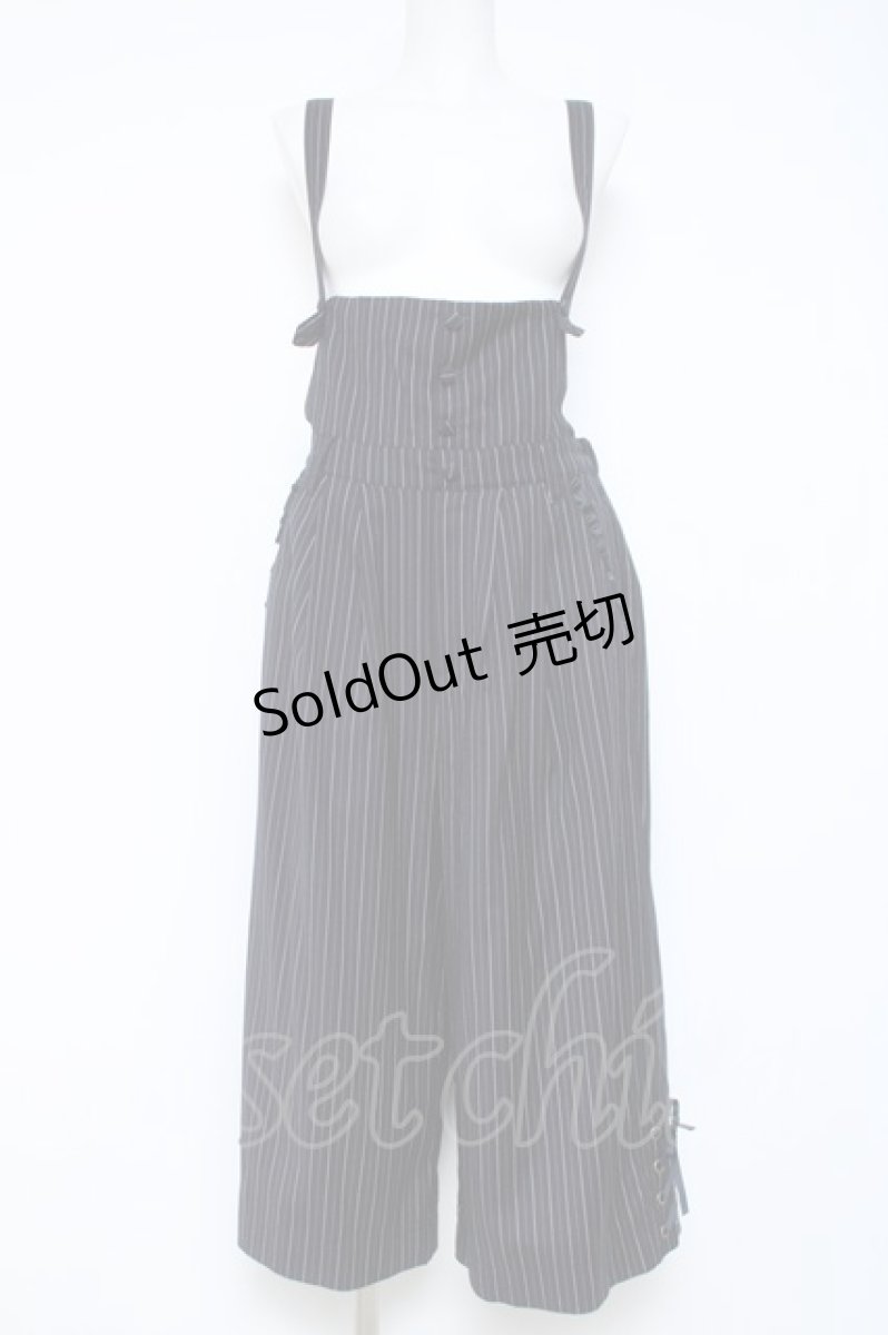 画像1: axes femme POETIQUE / サス付ワイドパンツ M 紺 Y-26-05-17-093-AX-PA-SZ-ZI (1)
