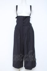 画像1: axes femme POETIQUE / サス付ワイドパンツ M 紺 Y-26-05-17-093-AX-PA-SZ-ZY (1)