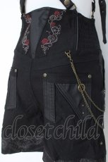 画像4: Ozz oneste / Rose×chartショートパンツ  黒 Y-26-05-17-096-OO-PA-SZ-ZY (4)