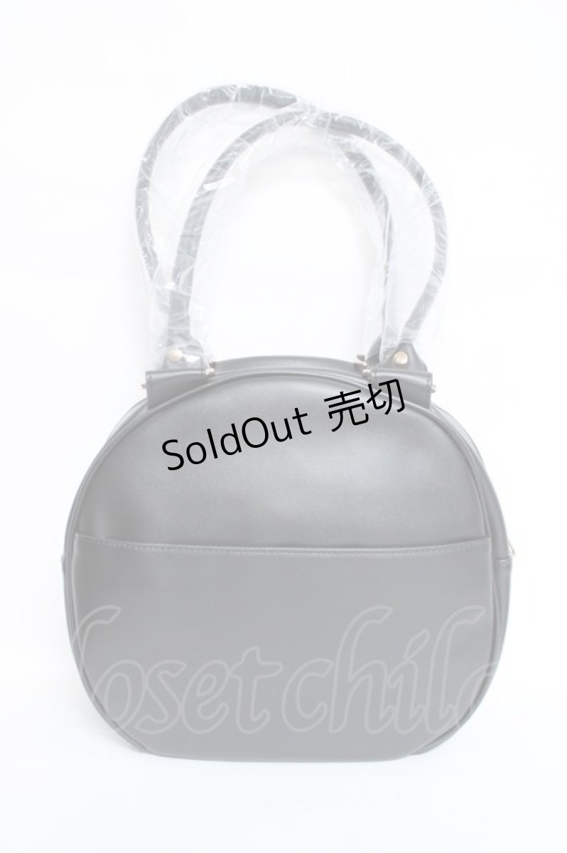 画像2: axes femme kawaii / ツインリボンラウンドハンドバッグ  黒 Y-26-05-17-025-AX-BG-SZ-ZY (2)
