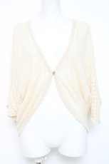 画像1: axes femme / BACKレースドルマンカーディガン  生成り Y-26-05-19-040-AX-TO-SZ-ZY (1)