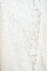 画像3: axes femme / BACKレースドルマンカーディガン  生成り Y-26-05-19-040-AX-TO-SZ-ZY (3)