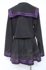 画像3: Amilige / セーラーセットアップ  ブラック×パープル Y-26-05-19-066-PU-OP-SZ-ZY (3)
