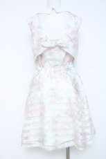 画像2: LIZ LISA / シアーストライプワンピース 0 ホワイト Y-26-05-19-073-LO-OP-SZ-ZY (2)