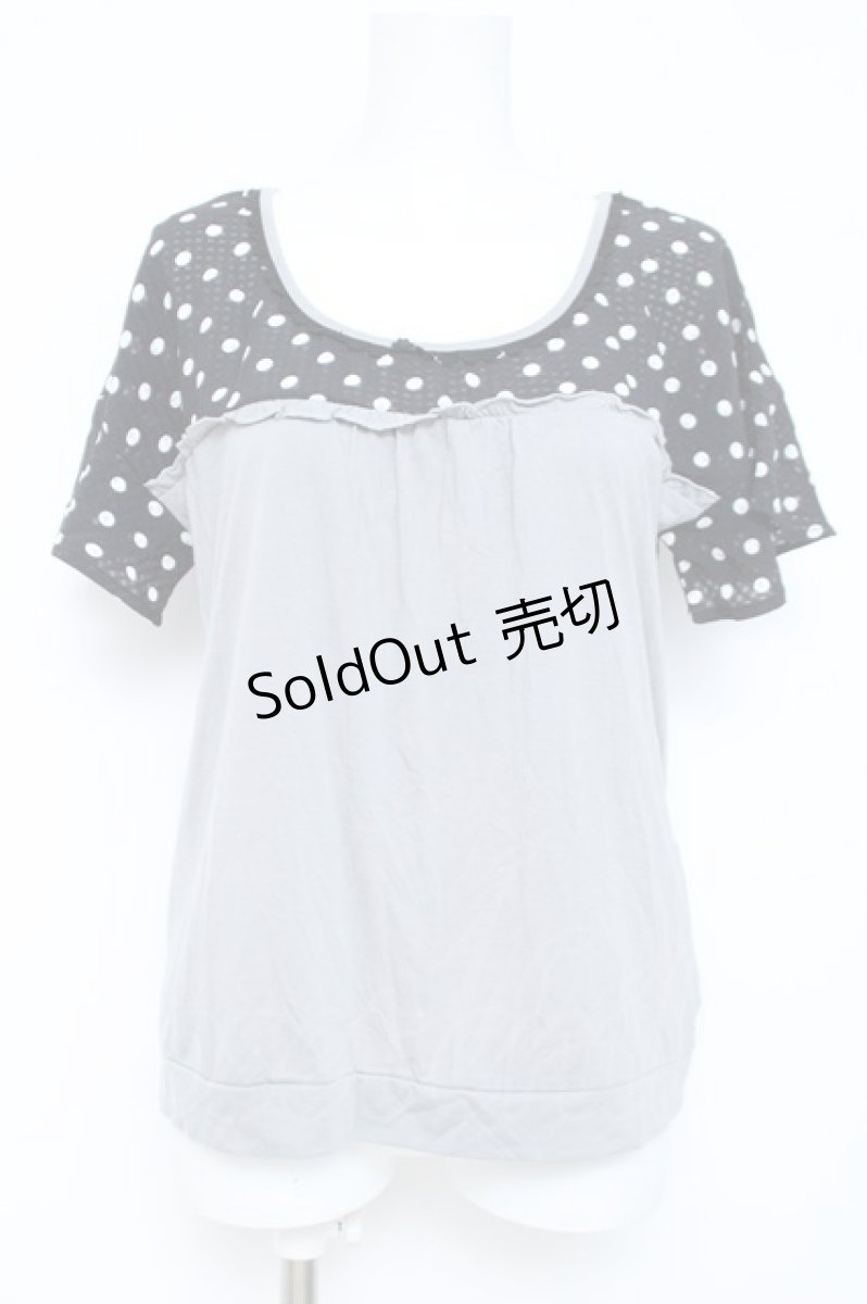 画像1: axes femme / ハートドットプルオーバー M グレー Y-26-05-19-010-AX-TO-SZ-ZY (1)