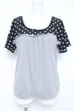 画像1: axes femme / ハートドットプルオーバー M グレー Y-26-05-19-010-AX-TO-SZ-ZY (1)