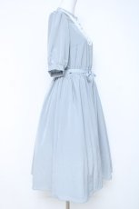 画像2: Melody BasKet / ラウンドヨークワンピース M サックス Y-26-05-19-092-LO-OP-SZ-ZY (2)