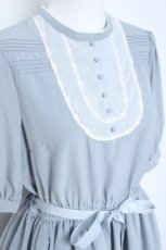 画像4: Melody BasKet / ラウンドヨークワンピース M サックス Y-26-05-19-092-LO-OP-SZ-ZY (4)