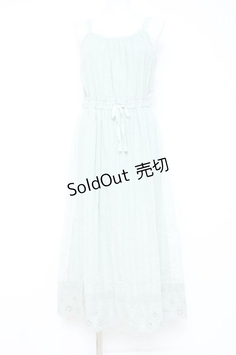 画像1: axes femme / カットワークレースコットンキャミワンピース  ミント Y-26-05-19-100-AX-OP-SZ-ZY (1)