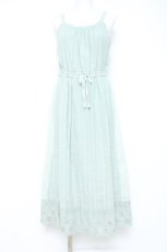 画像1: axes femme / カットワークレースコットンキャミワンピース  ミント Y-26-05-19-100-AX-OP-SZ-ZY (1)