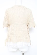 画像2: axes femme / ケープ風レースボレロ  ベージュ Y-26-05-19-113-AX-TO-AS-ZY (2)