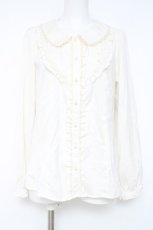 画像1: axes femme / ヨーク切替フリルブラウス  キナリ Y-26-05-19-116-AX-BL-SZ-ZY (1)