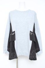画像1: axes femme / 切り替えスウェット  グレーｘ黒 Y-26-05-19-119-AX-TO-AS-ZY (1)