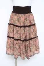 画像1: axes femme / 薔薇刺繍バイカラースカート   Y-26-05-19-147-AX-SK-SZ-ZY (1)