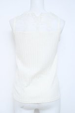 画像2: axes femme / 繊細レースタンク M 生成り Y-26-05-19-002-AX-TO-SZ-ZY (2)