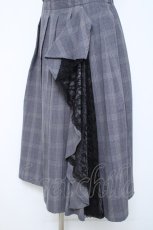 画像3: axes femme / レースラッフル×プリーツスカート  グレー Y-26-05-19-169-AX-SK-SZ-ZY (3)
