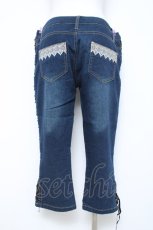 画像2: axes femme / バラレースデニムパンツ L インディゴ Y-26-05-19-174-AX-PA-SZ-ZY (2)