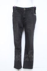 画像1: axes femme / 薔薇刺しゅうストレッチパンツ L グレー Y-26-05-19-176-AX-PA-SZ-ZY (1)