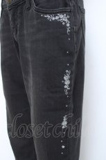 画像3: axes femme / 薔薇刺しゅうストレッチパンツ L グレー Y-26-05-19-176-AX-PA-SZ-ZY (3)