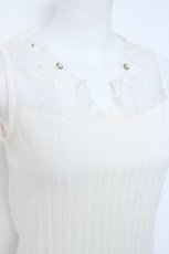 画像3: axes femme / 繊細レースタンク M 生成り Y-26-05-19-002-AX-TO-SZ-ZY (3)