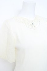画像3: axes femme / レース袖プルオーバー  生成り Y-26-05-19-022-AX-TO-SZ-ZY (3)
