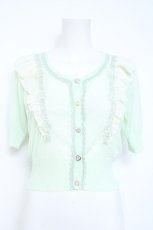 画像1: axes femme POETIQUE / 花モチーフカーディガン  ミント Y-26-05-19-026-AX-TO-SZ-ZY (1)