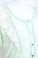 画像3: axes femme POETIQUE / 花モチーフカーディガン  ミント Y-26-05-19-026-AX-TO-SZ-ZY (3)