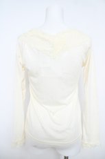 画像2: axes femme / パールレースインナーカットソー  生成り Y-26-05-21-047-AX-TO-SZ-ZY (2)