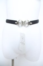 画像2: axes femme / オーナメント金具細ゴムベルト  Aシルバー Y-26-05-21-007-AX-ZA-SZ-ZY (2)