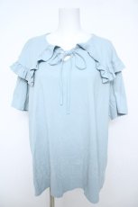 画像1: merry jenny / フリルカラーカットトップス F ブルー Y-26-05-21-066-LO-TO-SZ-ZY (1)