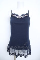 画像1: axes femme / ミニバラキャミ M 紺 Y-26-05-21-099-AX-TO-SZ-ZY (1)